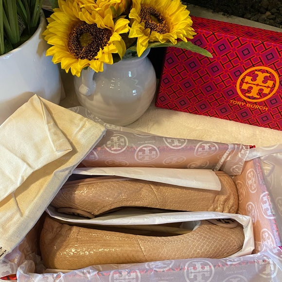 ✨Authentic ✨TORY BURCH MINNIE TRAVEL BALLET - Picture 9 of 10